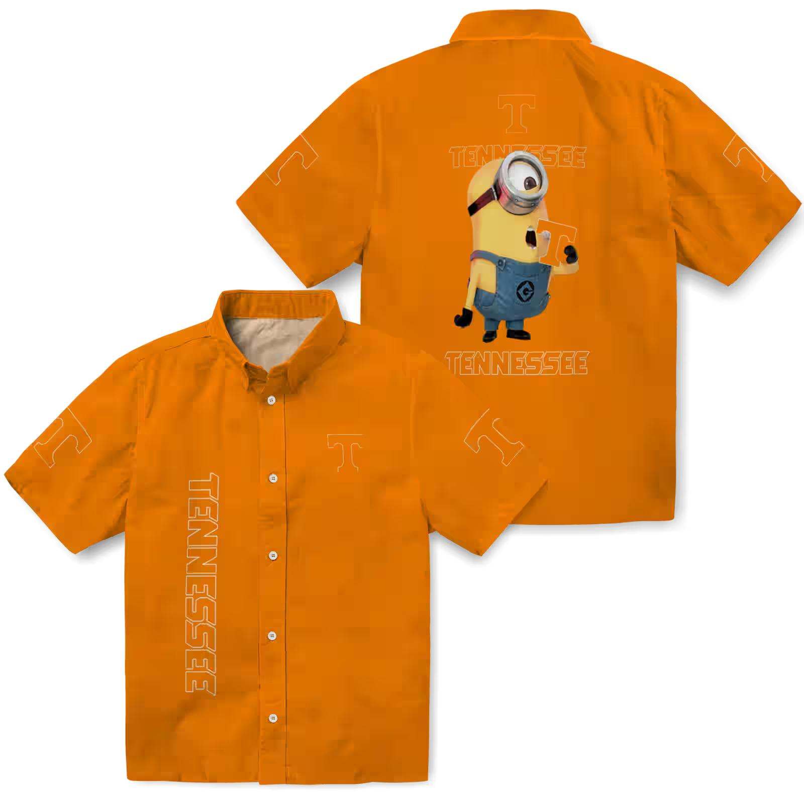 tennessee volunteers stuart minion orange hawaiian shirt high quality