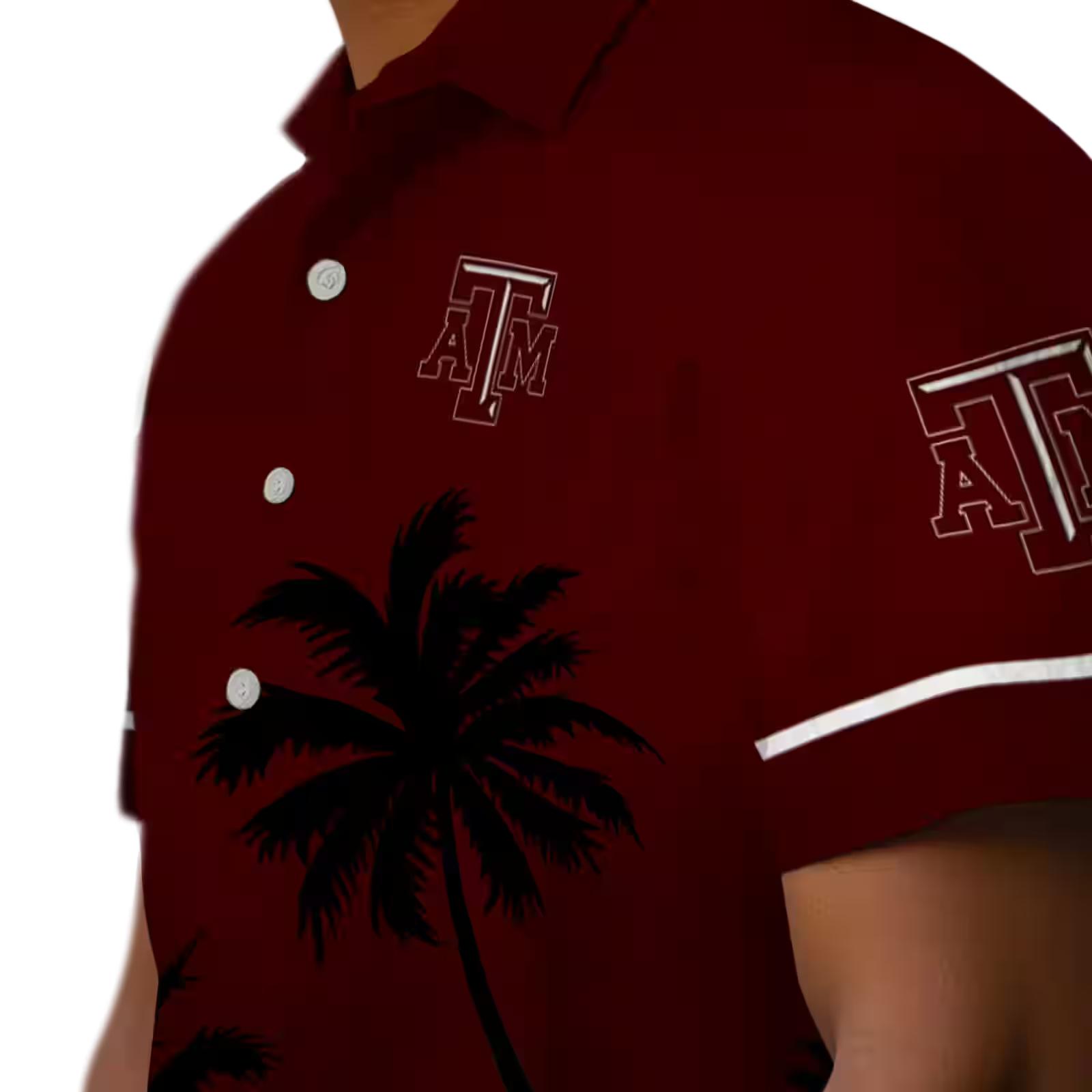 texas am aggies beach sunset maroon black hawaiian shirt trendy