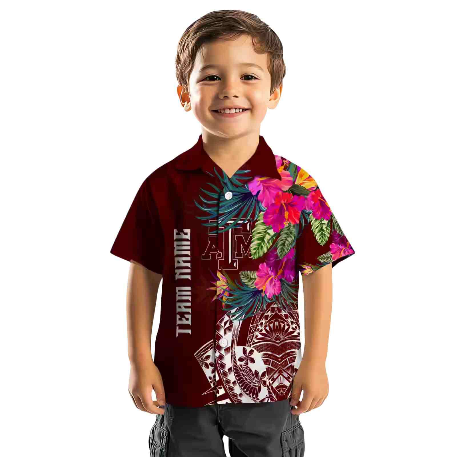 texas am aggies floral polynesian maroon hawaiian shirt top rated