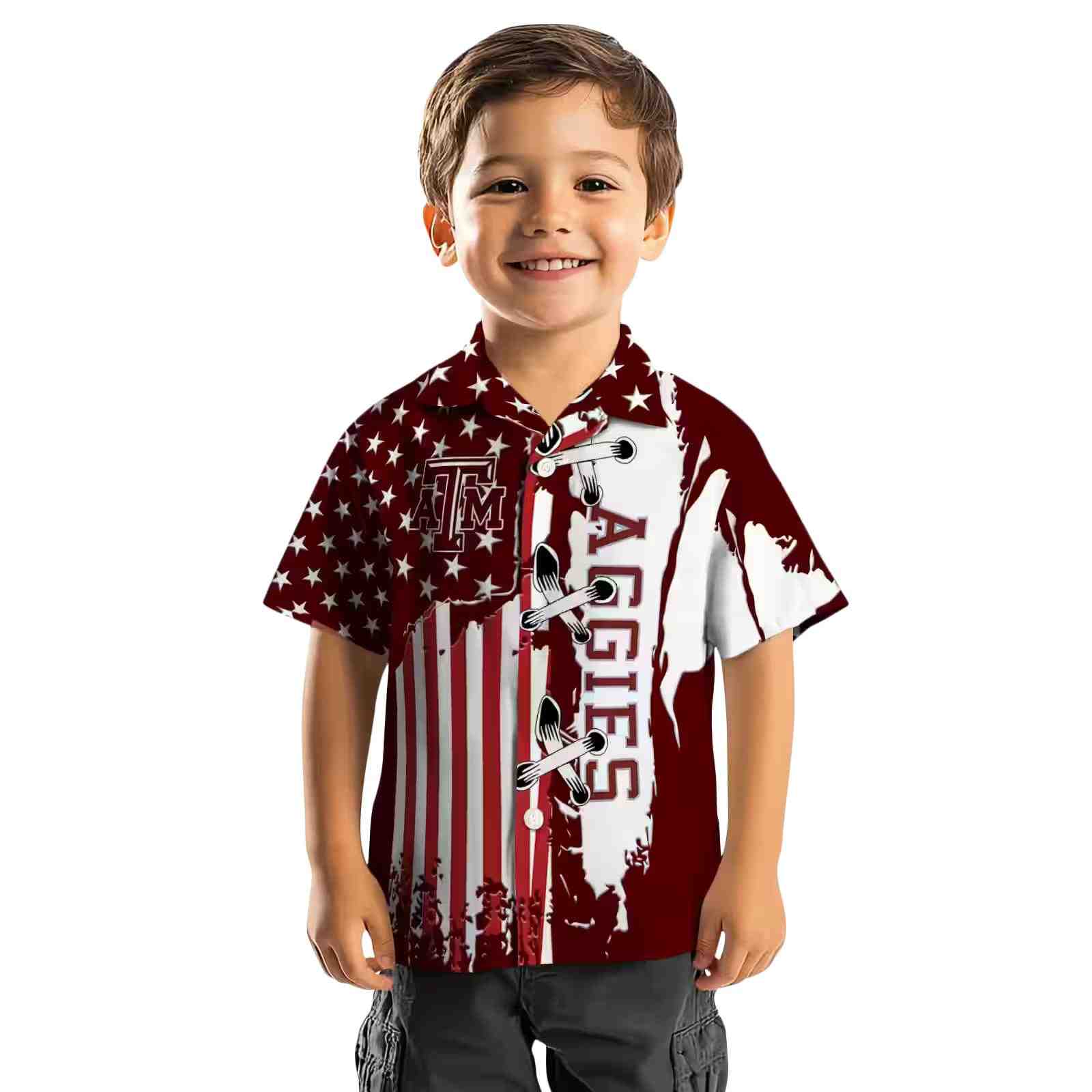 texas am aggies stitched flag maroon hawaiian shirt top rated