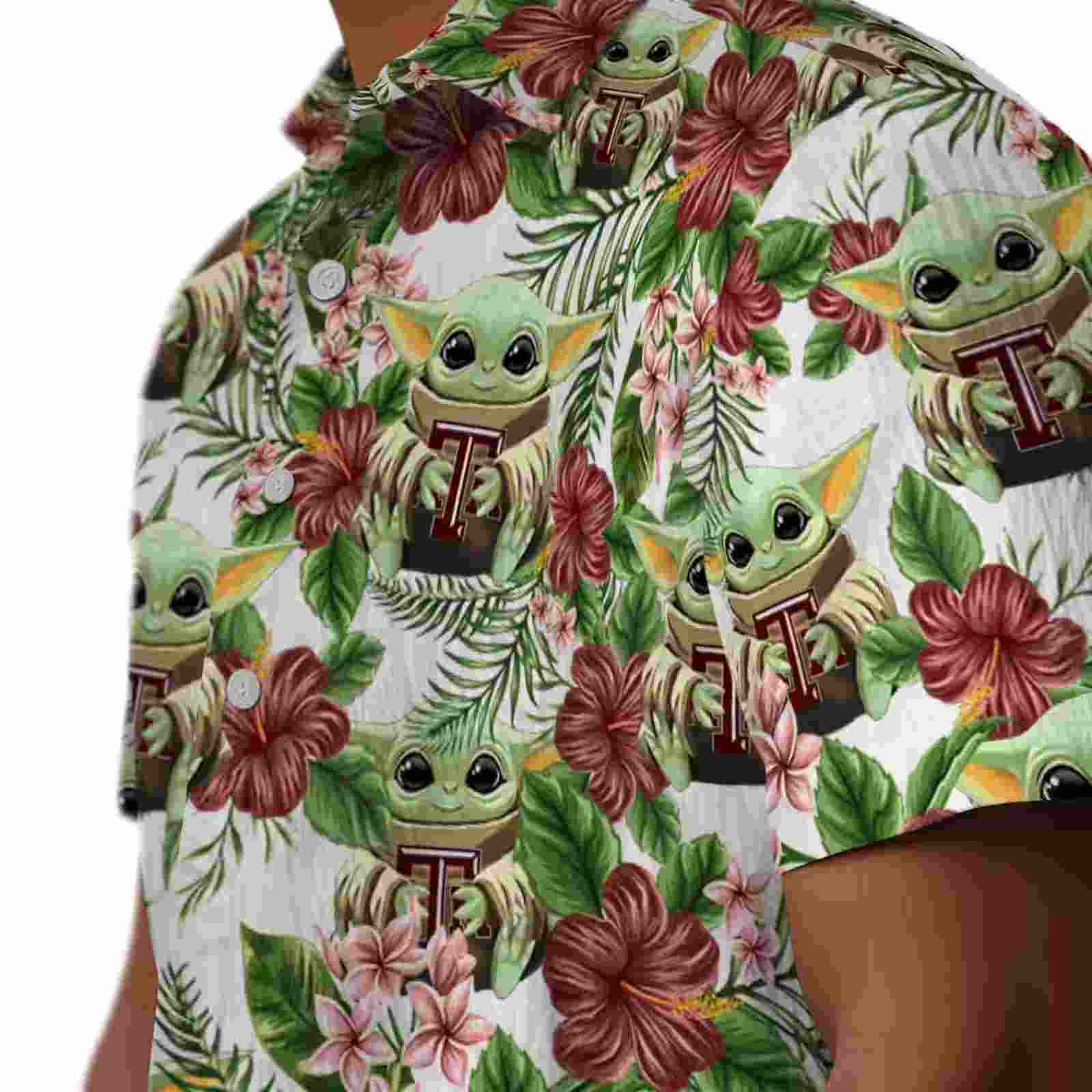 texas am aggies tropical yoda green hawaiian shirt trendy