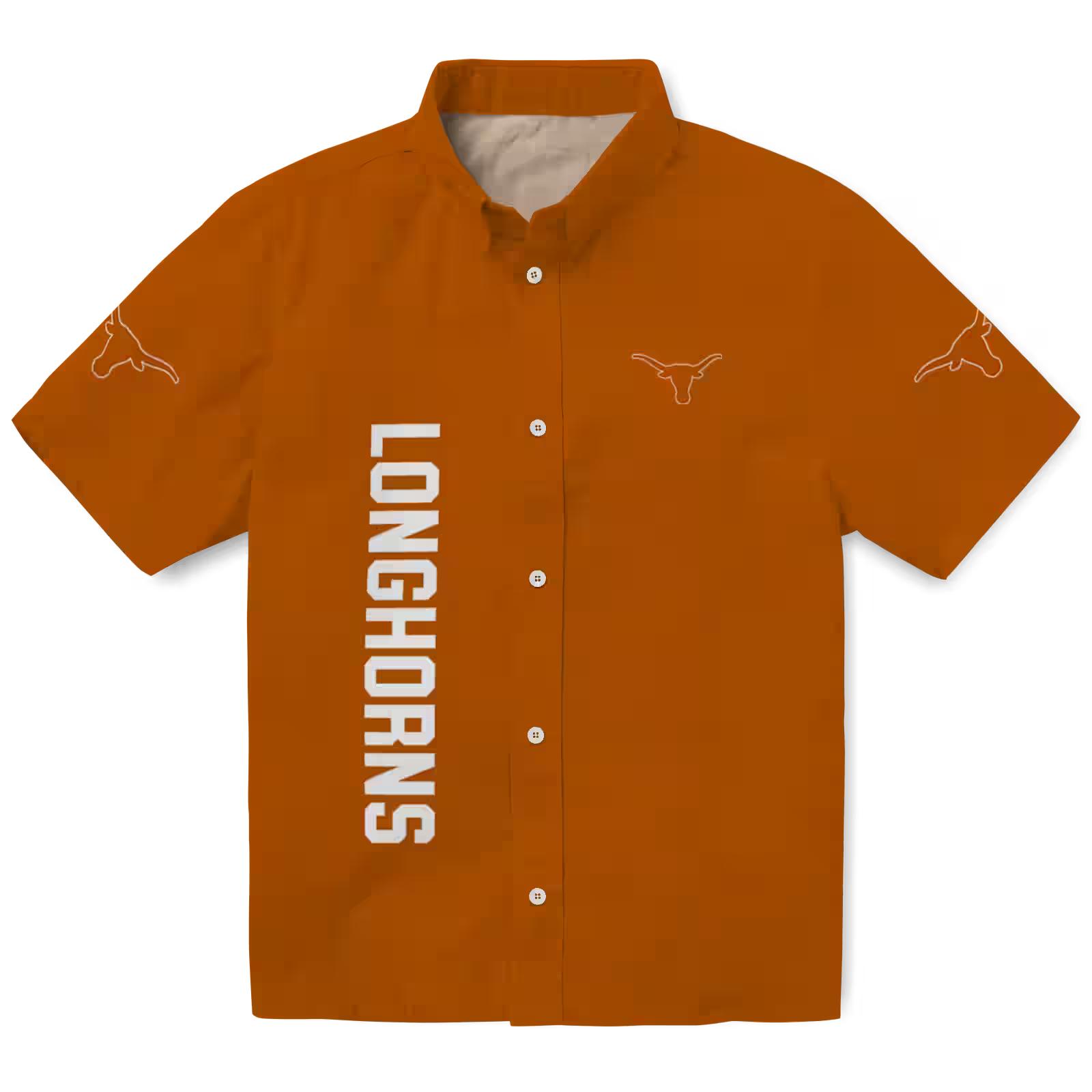 Texas Longhorns Stuart Minion Orange Hawaiian Shirt