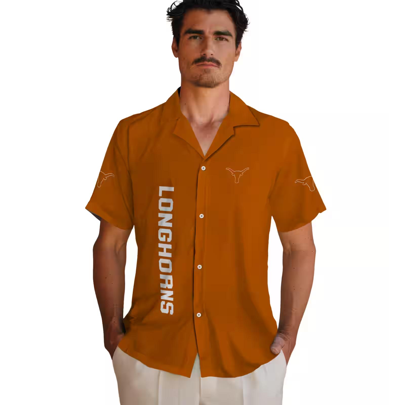 texas longhorns stuart minion orange hawaiian shirt fashion forward