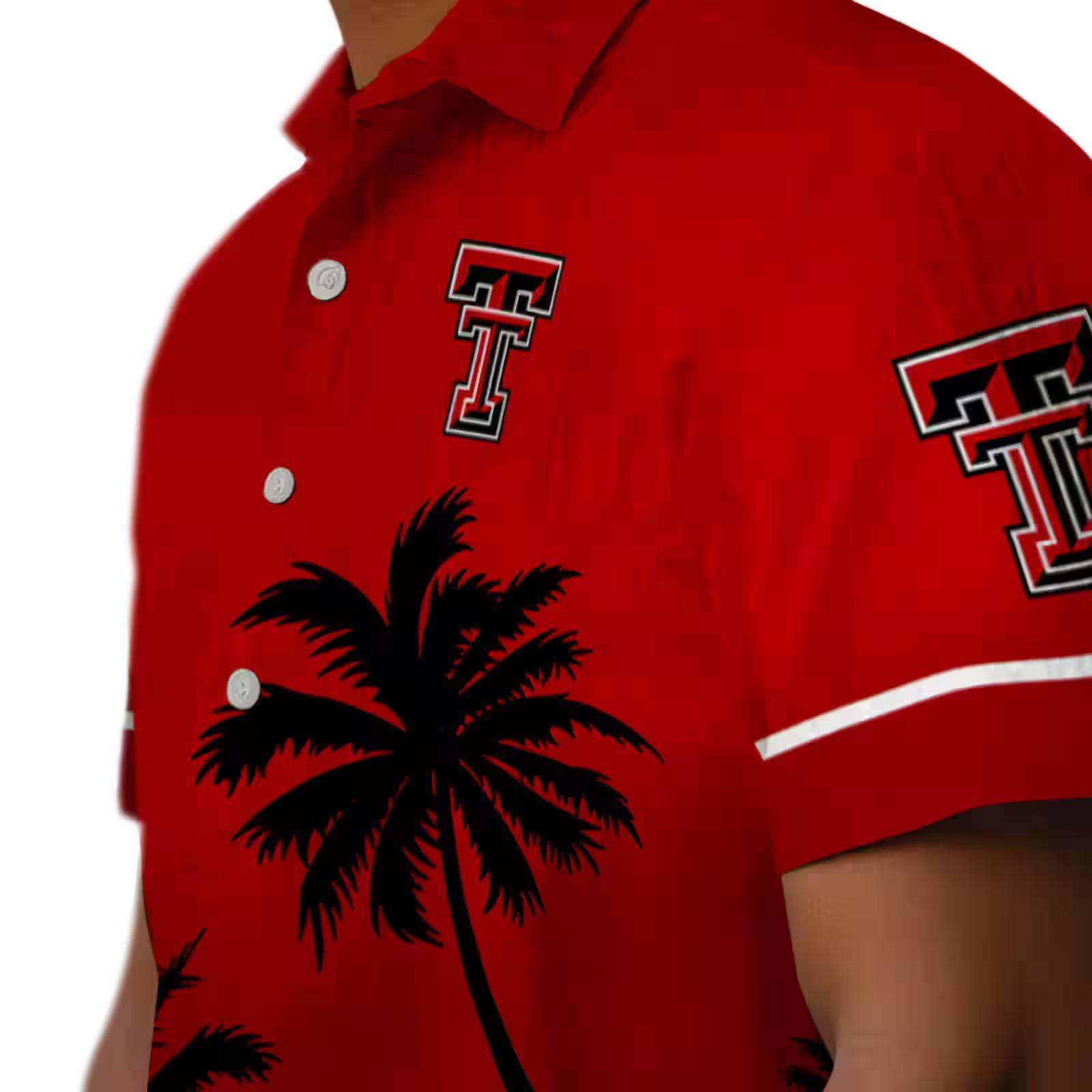 texas tech red raiders beach sunset red black hawaiian shirt trendy