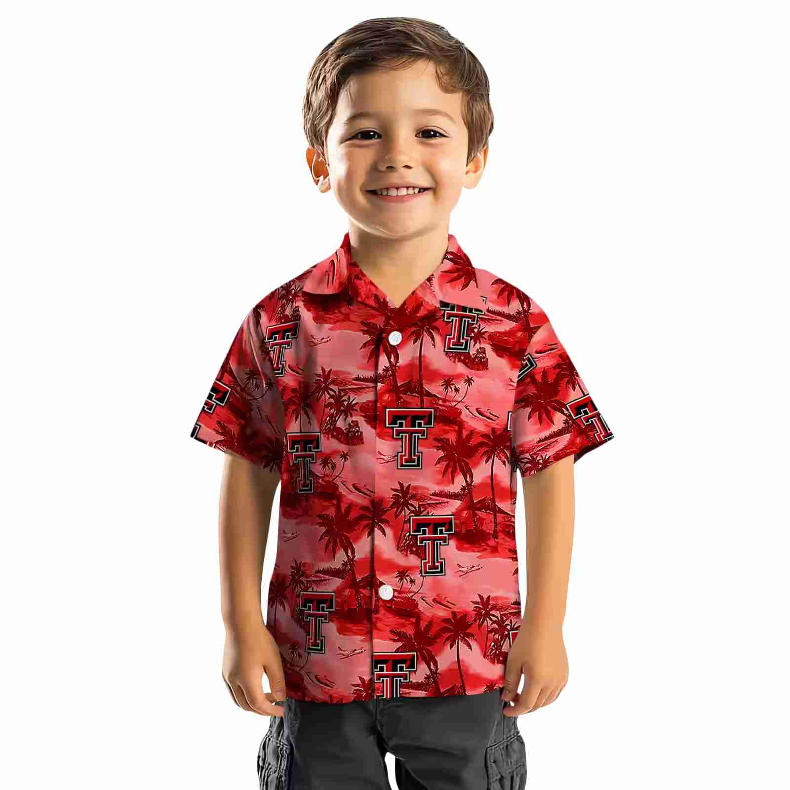 texas tech red raiders coastal palms red hawaiian shirt top rated