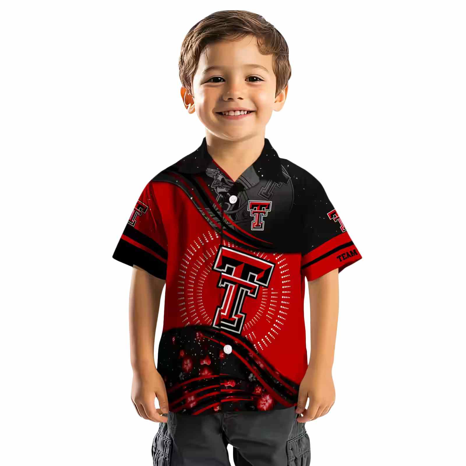 texas tech red raiders football wave red black hawaiian shirt top rated