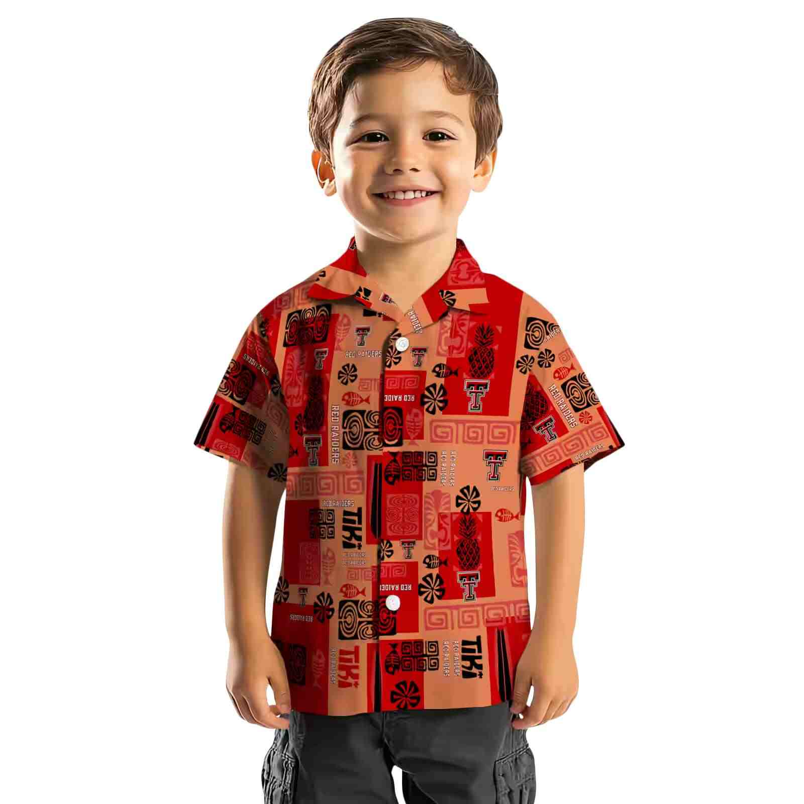 texas tech red raiders tribal symbols red hawaiian shirt top rated