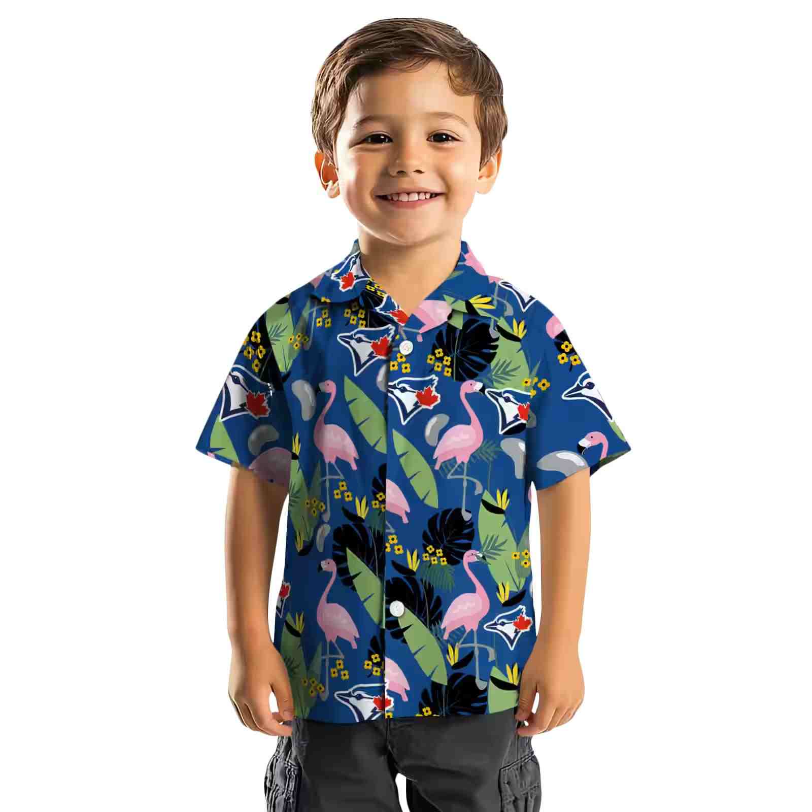 toronto blue jays flamingo leaves blue hawaiian shirt top rated