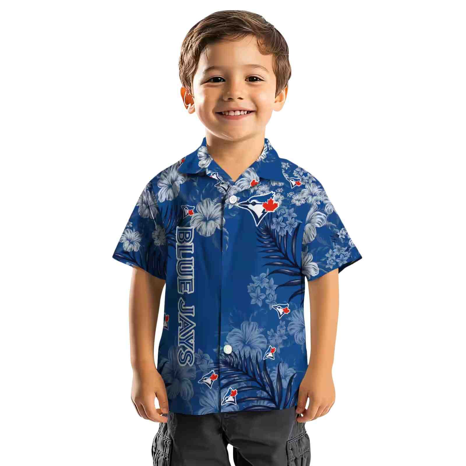 toronto blue jays hibiscus print blue hawaiian shirt top rated