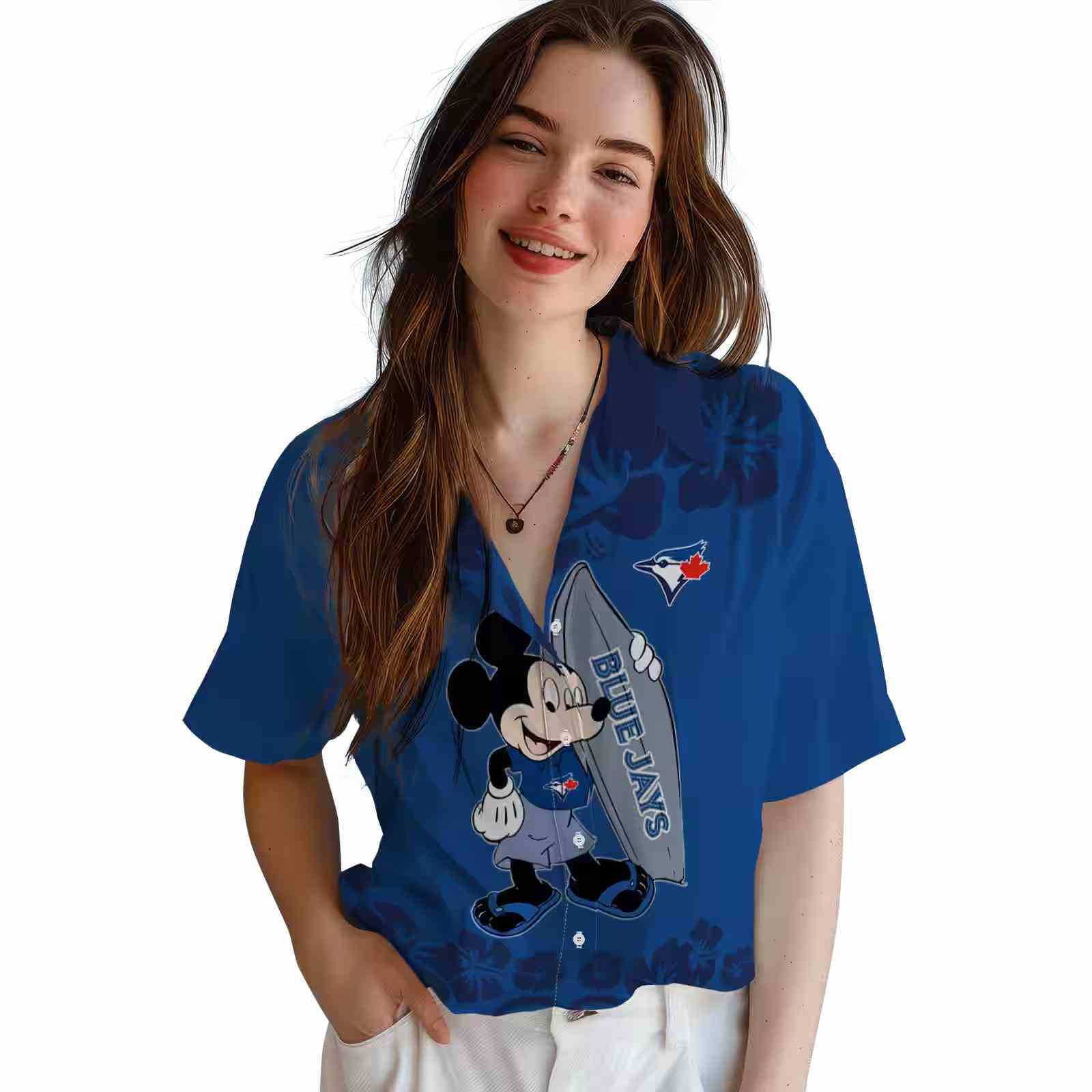 toronto blue jays surfing mickey blue hawaiian shirt latest model