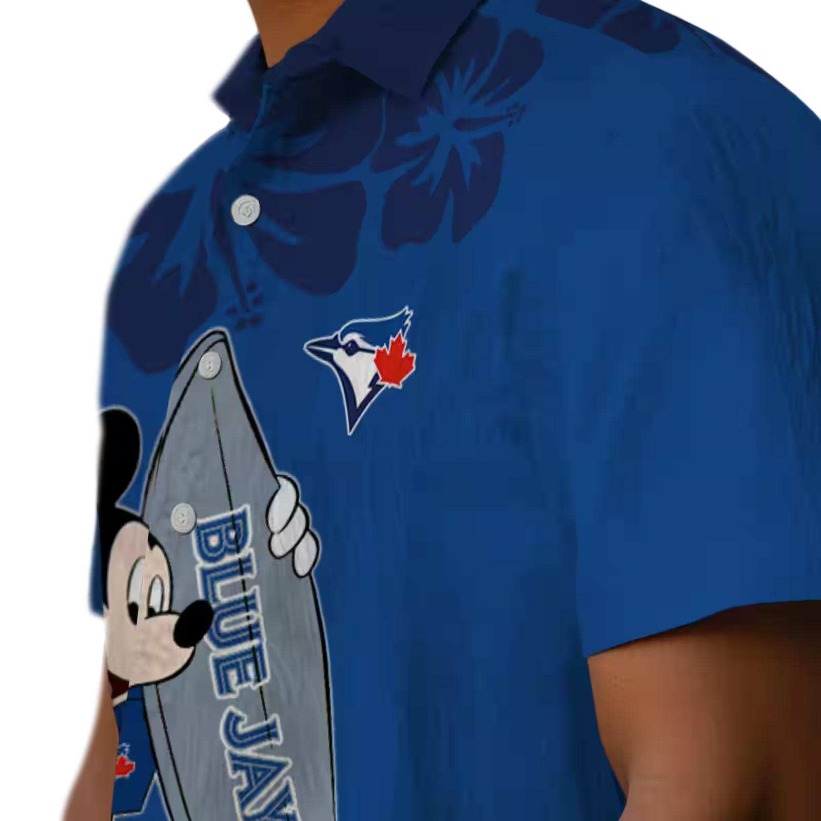 toronto blue jays surfing mickey blue hawaiian shirt trendy