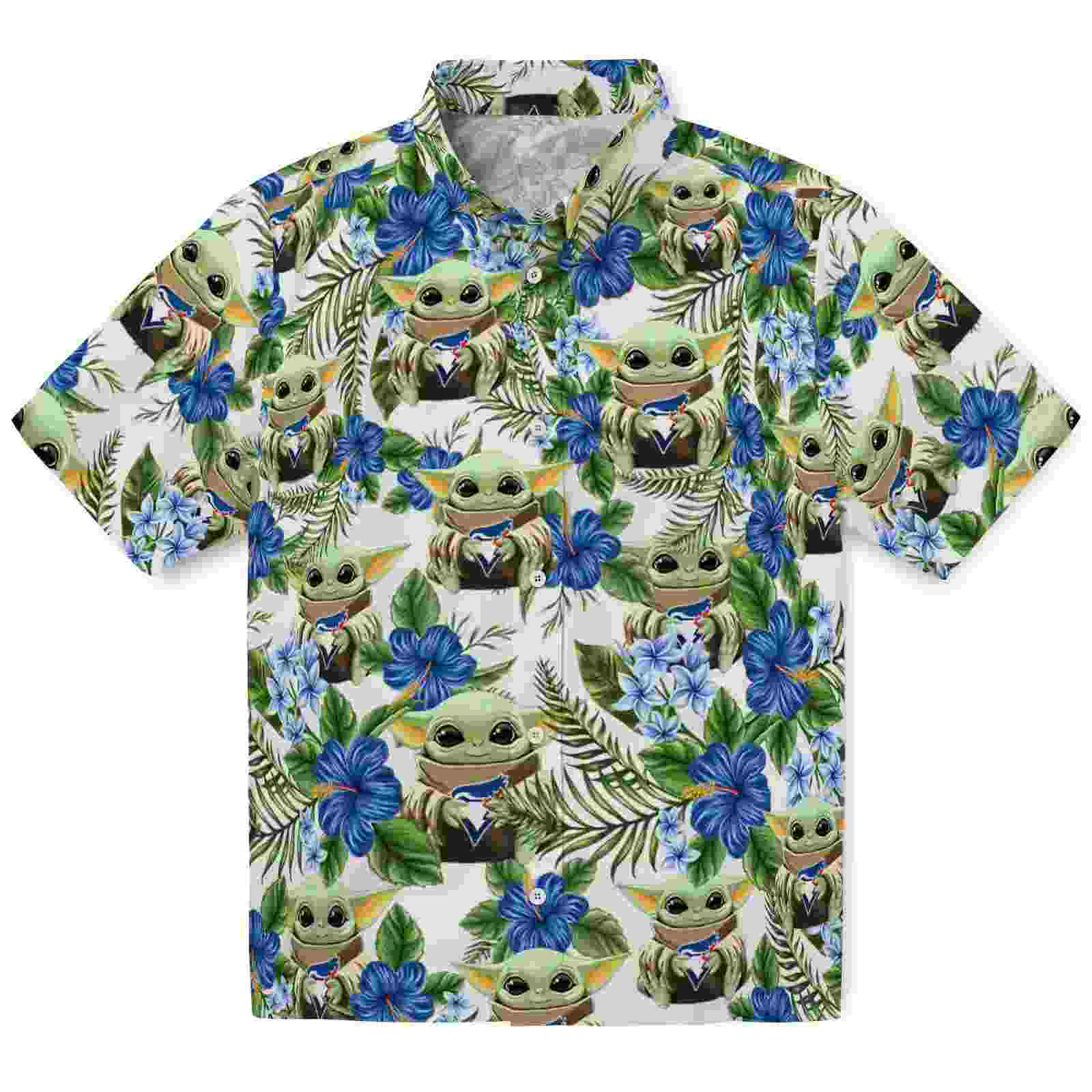 Toronto Blue Jays Tropical Yoda Green Hawaiian Shirt