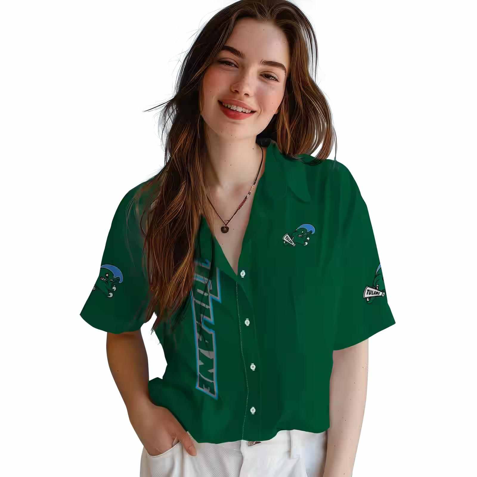 tulane green wave stuart minion green hawaiian shirt latest model