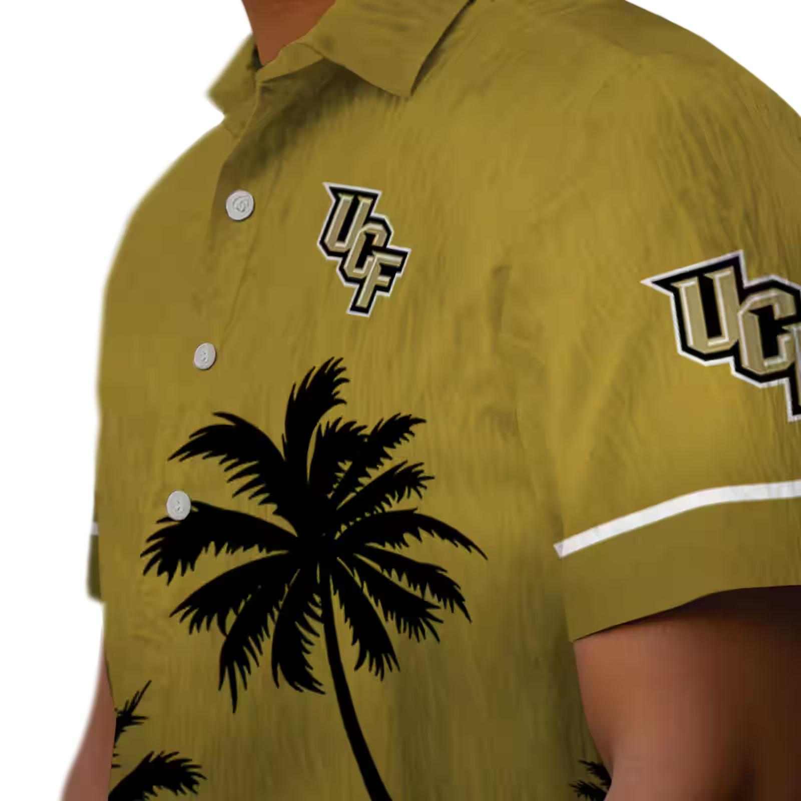 ucf knights beach sunset gold black hawaiian shirt trendy