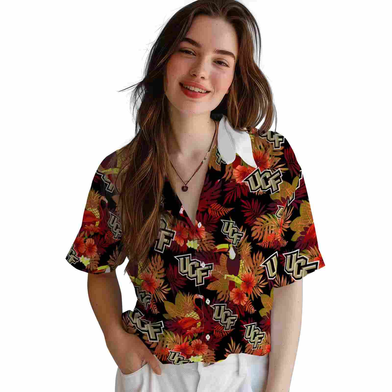 ucf knights floral toucan gold red hawaiian shirt latest model