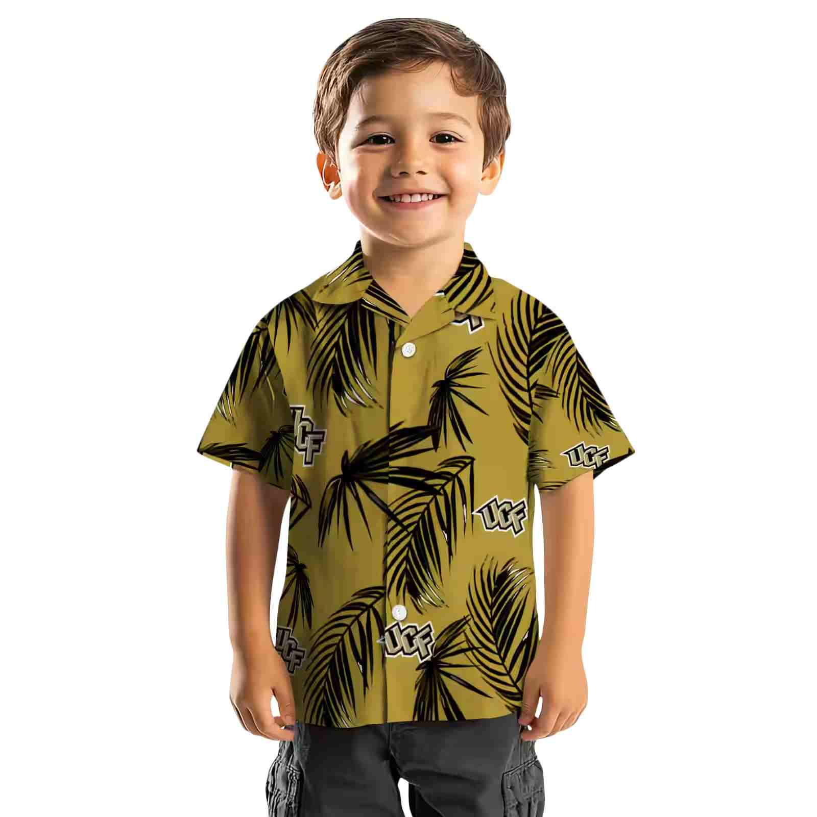 ucf knights palm leaf gold hawaiian shirt top rated