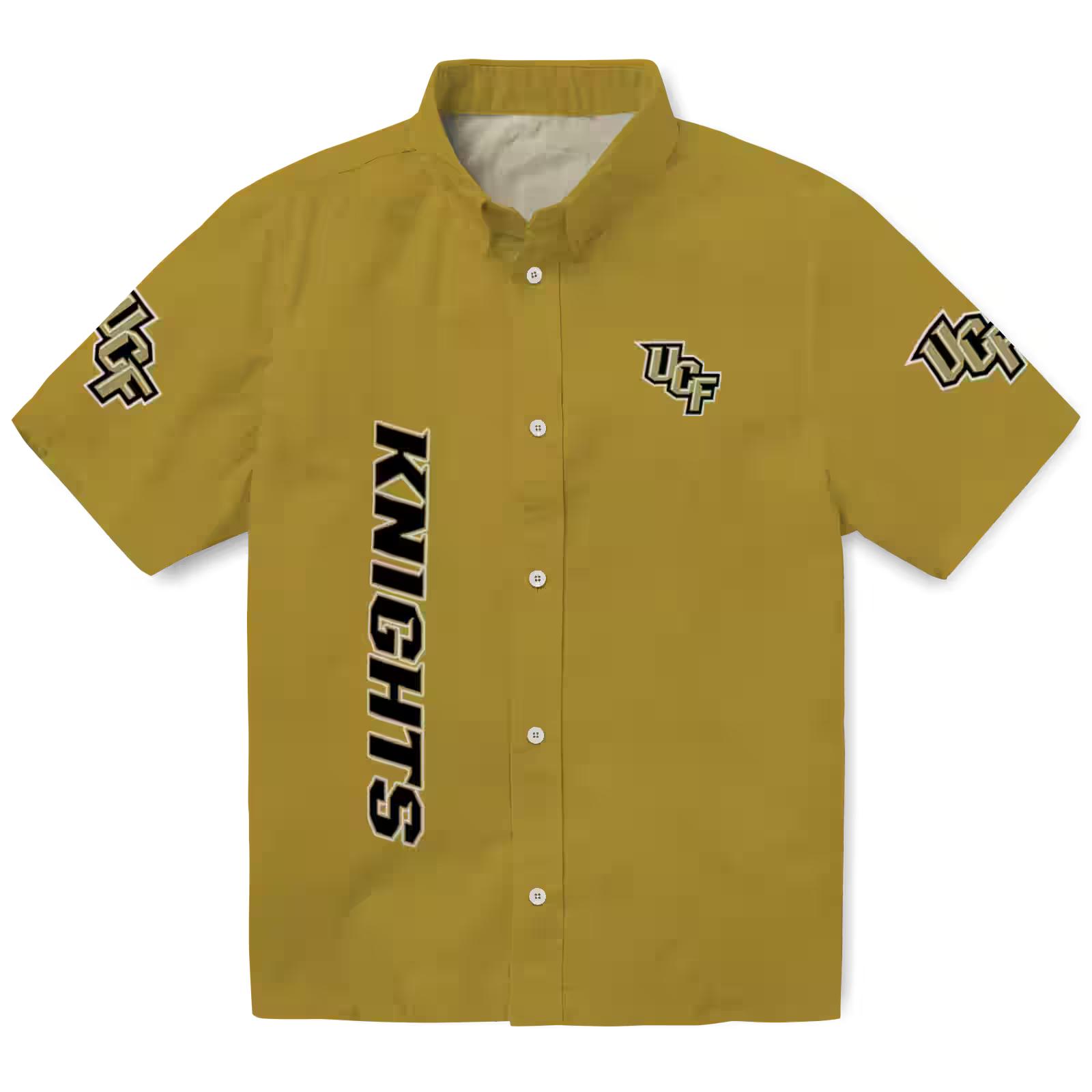 UCF Knights Stuart Minion Gold Hawaiian Shirt