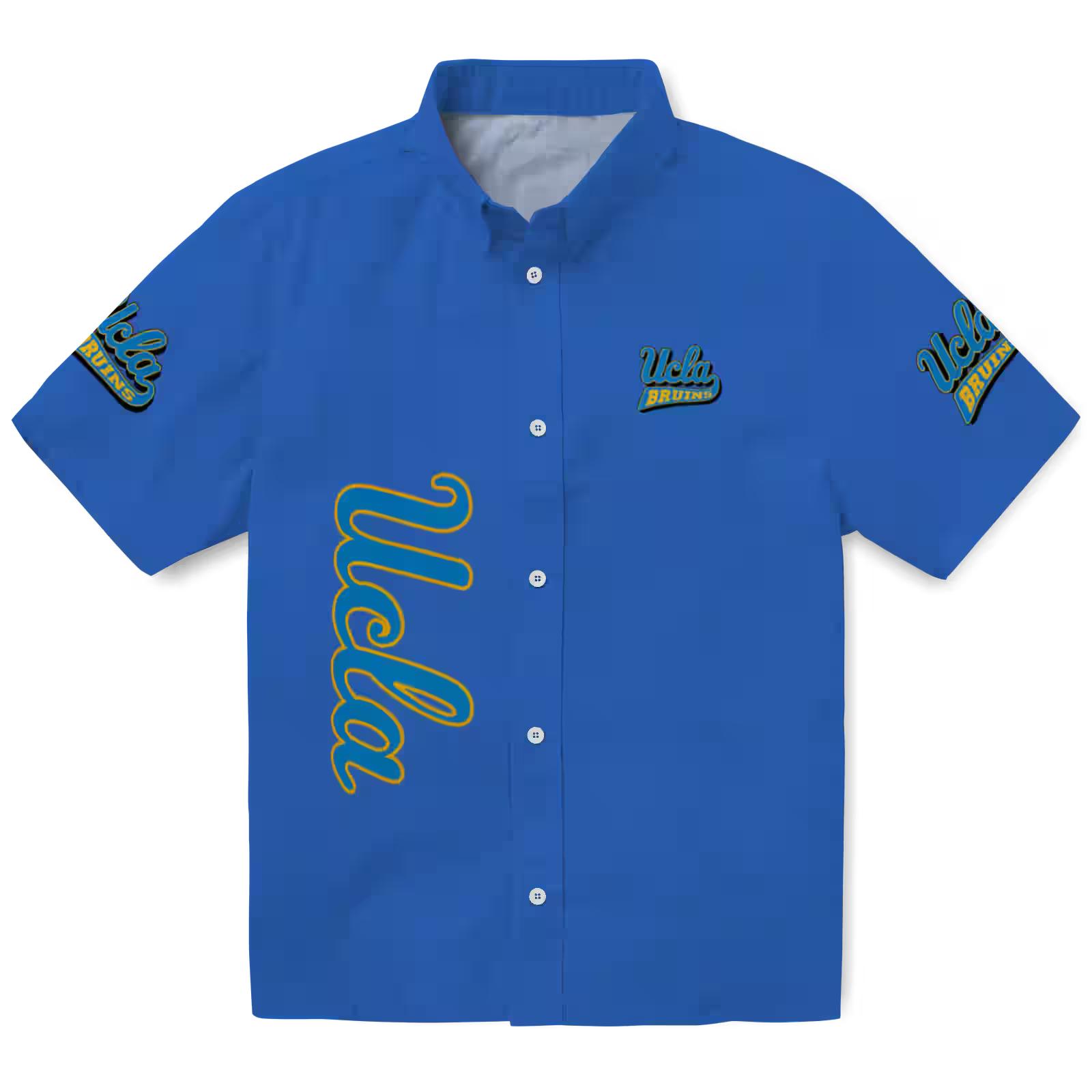 UCLA Bruins Stuart Minion Blue Hawaiian Shirt