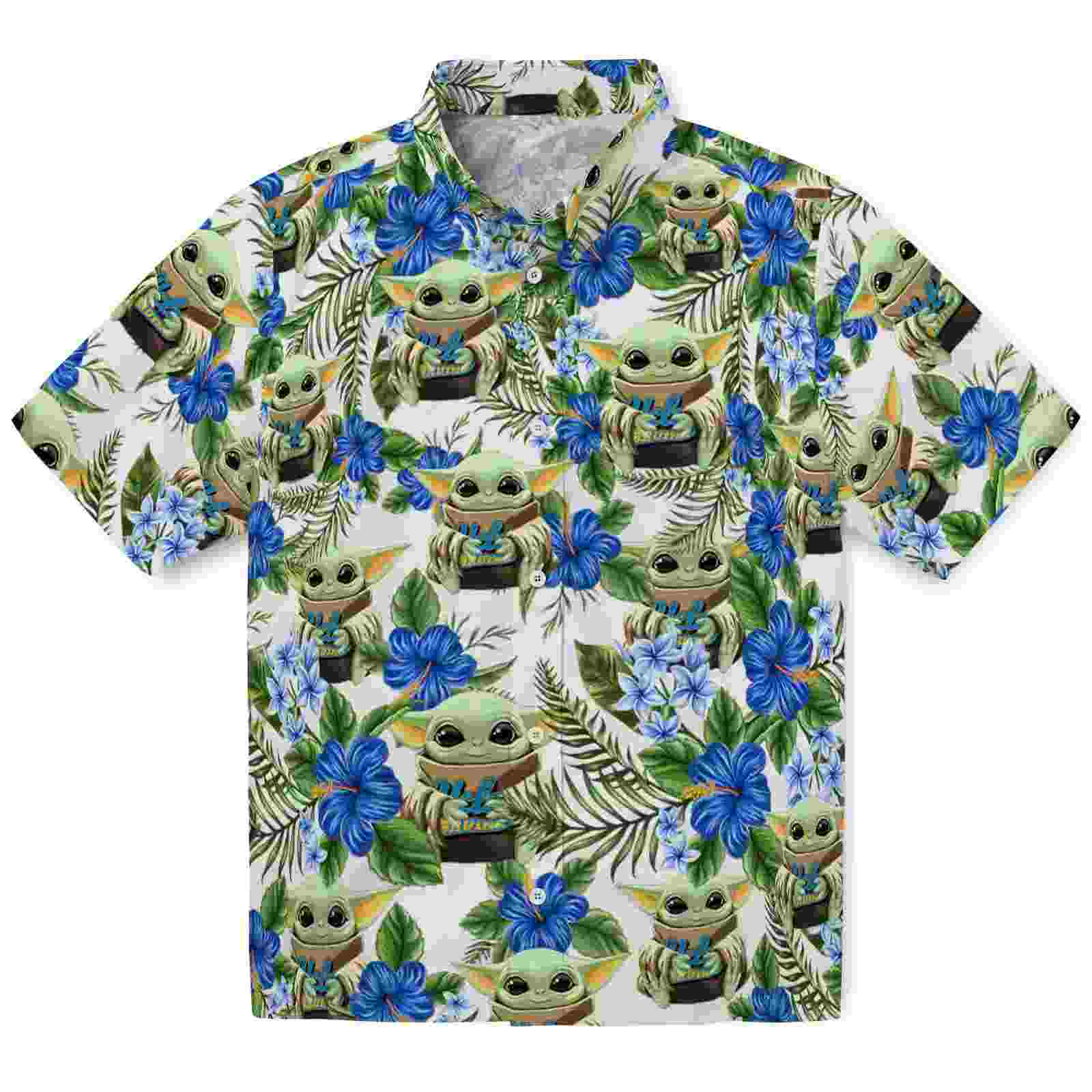 UCLA Bruins Tropical Yoda Green Hawaiian Shirt