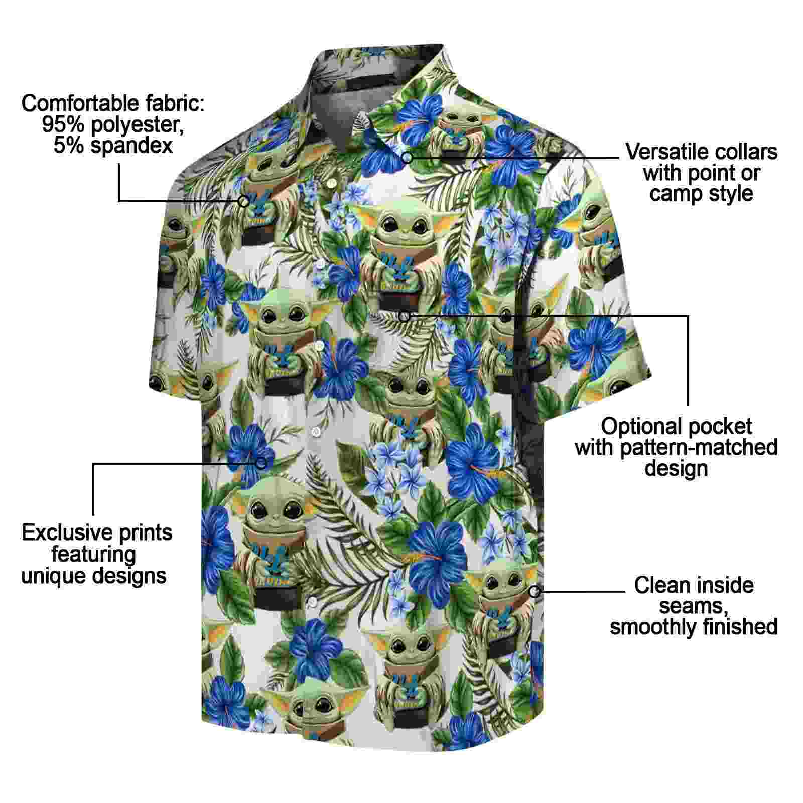 ucla bruins tropical yoda green hawaiian shirt new arrival