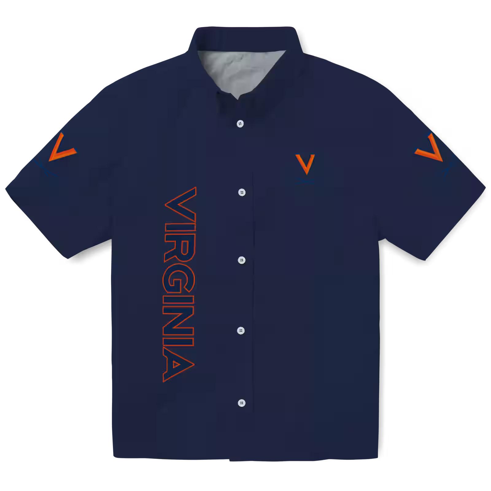 Virginia Cavaliers Stuart Minion Blue Hawaiian Shirt