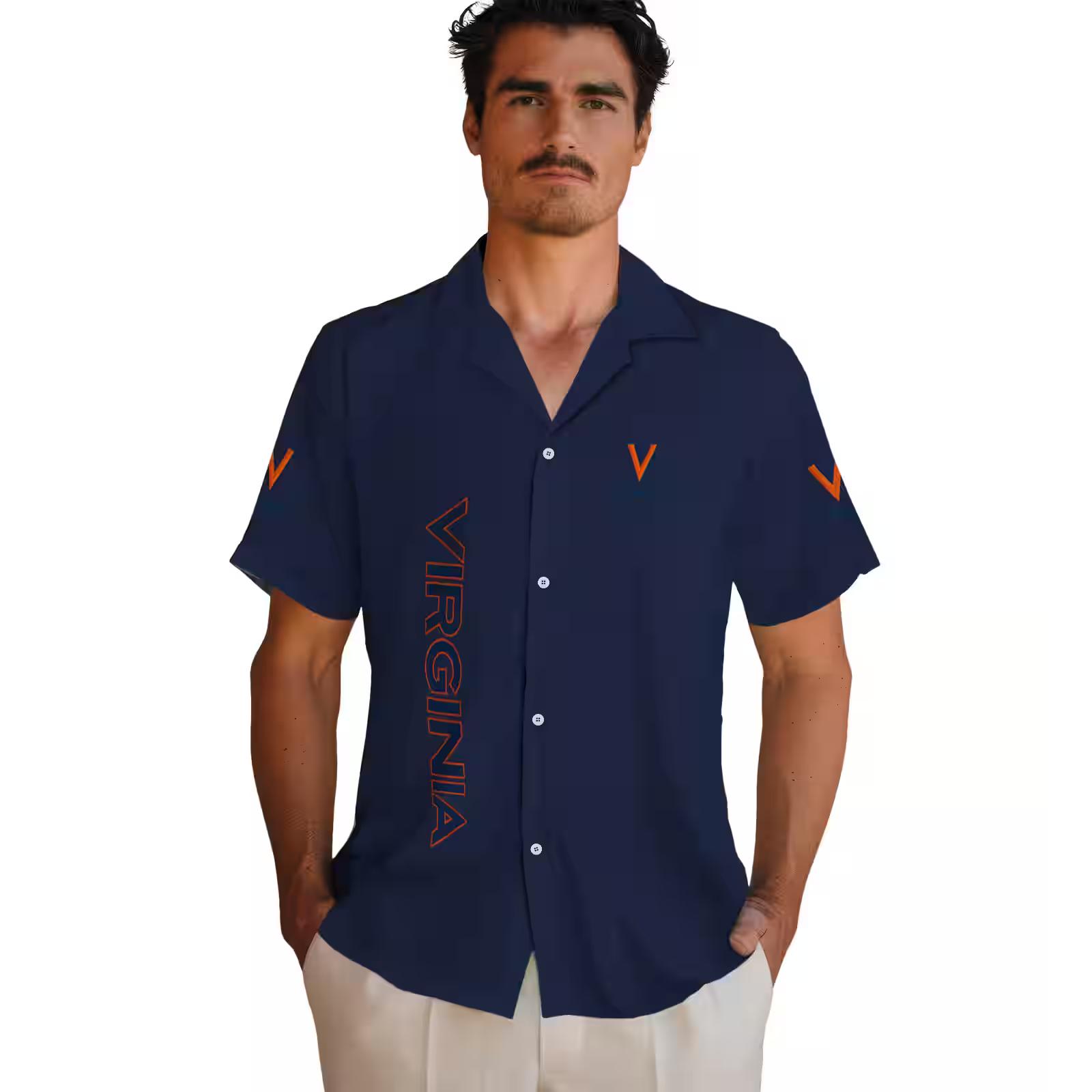 virginia cavaliers stuart minion blue hawaiian shirt fashion forward