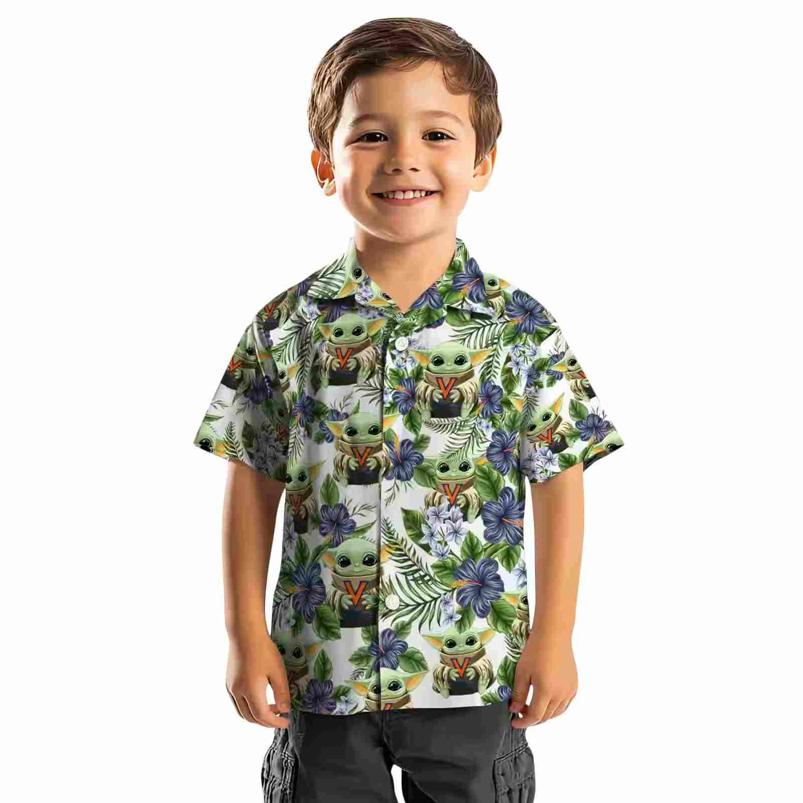 virginia cavaliers tropical yoda green hawaiian shirt top rated