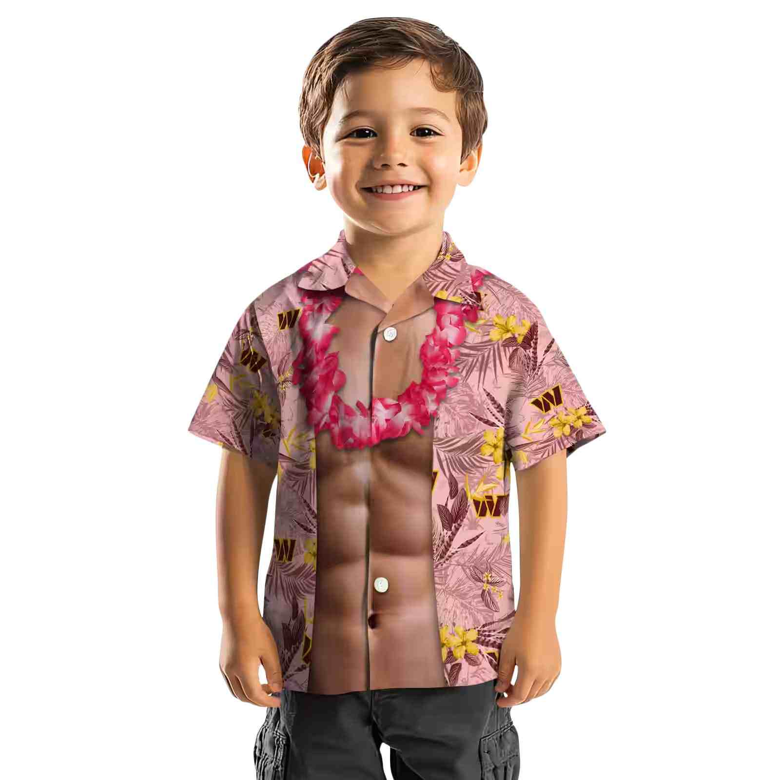 washington commanders chest illusion burgundy hawaiian shirt top rated