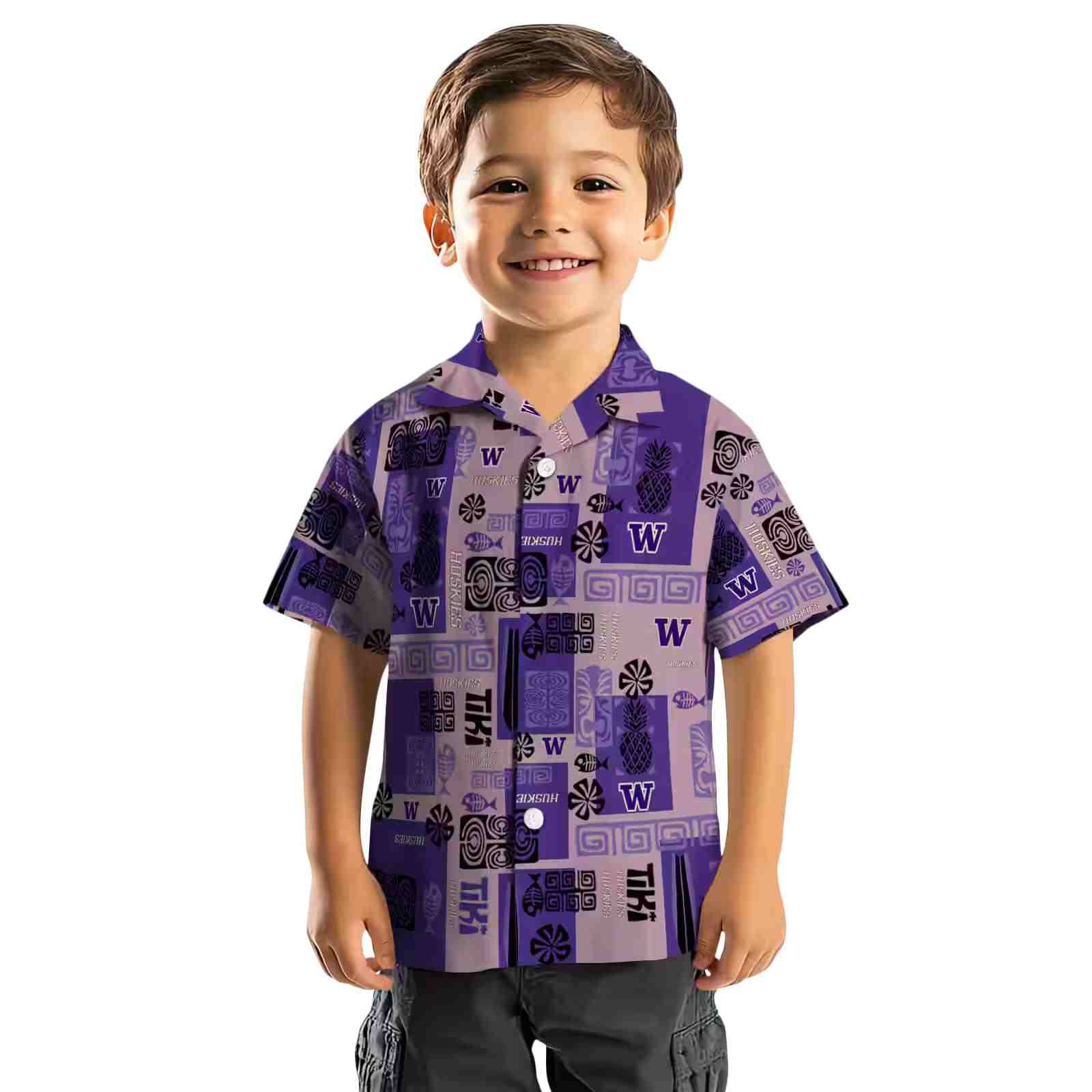 washington huskies tribal symbols purple hawaiian shirt top rated