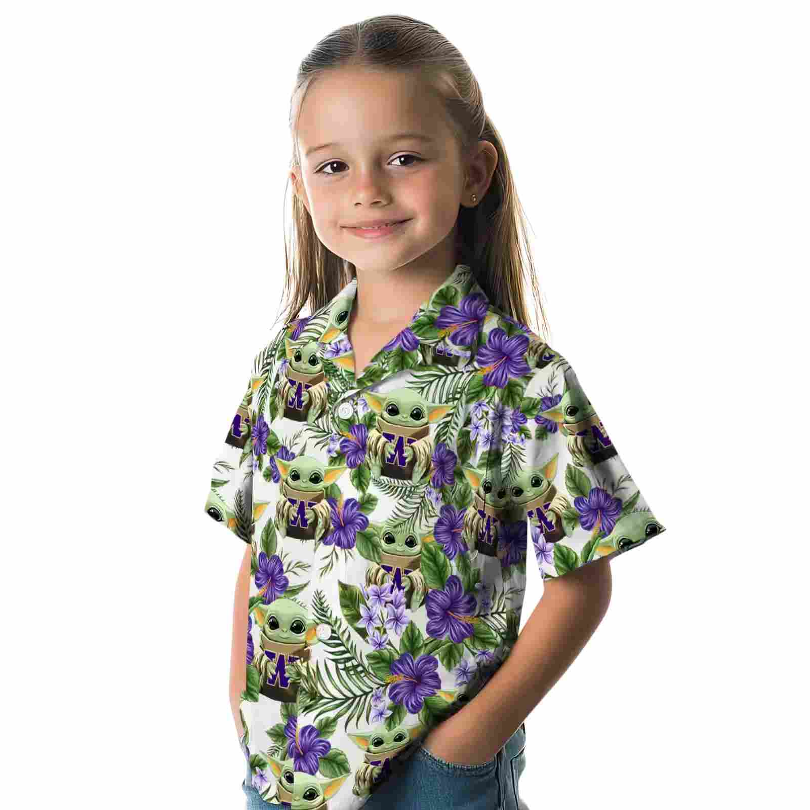 washington huskies tropical yoda green hawaiian shirt premium grade