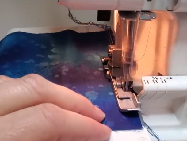 If you have a serger, use it to finish the raw edges