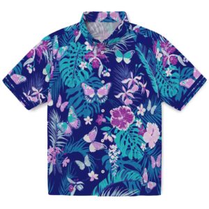 Floral Butterfly Custom Hawaiian Shirt