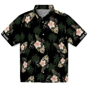 Midnight Hibiscus Custom Hawaiian Shirt