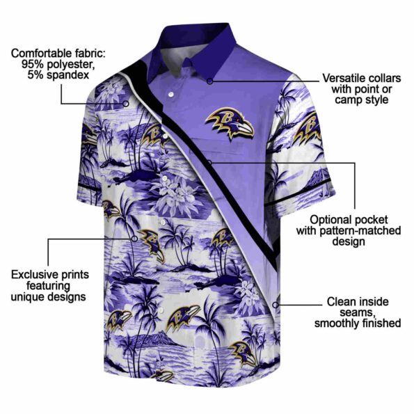 baltimore-ravens-sunset-palms-purple-white-hawaiian-shirt-new-arrival baltimore ravens sunset palms purple white hawaiian shirt new arrival