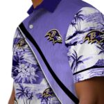 baltimore-ravens-sunset-palms-purple-white-hawaiian-shirt-best-selling