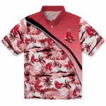 Boston Red Sox Hawaiian Shirt - Sunset Palms Red White 1 boston-red-sox-sunset-palms-red-white-hawaiian-shirt-best-selling
