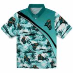 Coastal Carolina Chanticleers Hawaiian Shirt - Sunset Palms Green White 1 coastal-carolina-chanticleers-sunset-palms-green-white-hawaiian-shirt-best-selling