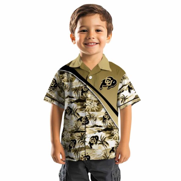 colorado-buffaloes-sunset-palms-gold-white-hawaiian-shirt-top-rated colorado buffaloes sunset palms gold white hawaiian shirt top rated