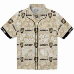 Army Black Knights Hawaiian Shirt - Custom Tribal Stripes Gold White 1 custom-army-black-knights-tribal-stripes-gold-white-hawaiian-shirt-best-selling