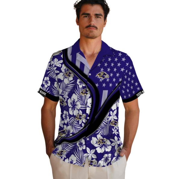 custom-baltimore-ravens-floral-wave-purple-white-hawaiian-shirt-fashion-forward custom baltimore ravens floral wave purple white hawaiian shirt fashion forward