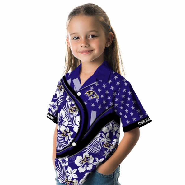 custom-baltimore-ravens-floral-wave-purple-white-hawaiian-shirt-premium-grade custom baltimore ravens floral wave purple white hawaiian shirt premium grade