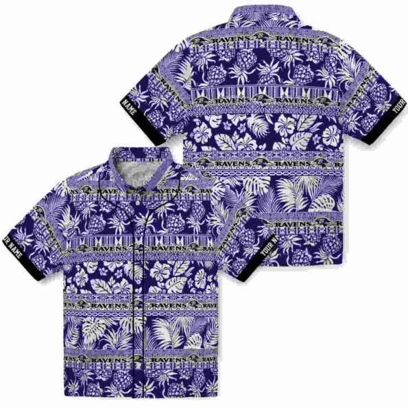 custom-baltimore-ravens-tribal-stripes-purple-white-hawaiian-shirt-high-quality custom baltimore ravens tribal stripes purple white hawaiian shirt high quality