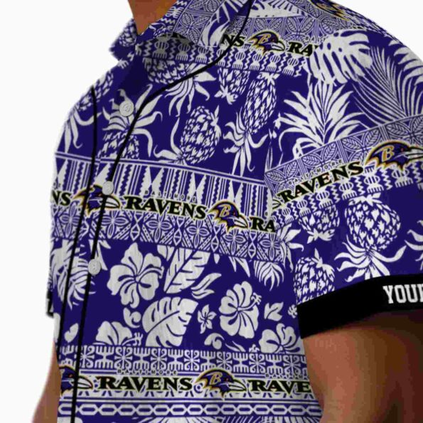 custom-baltimore-ravens-tribal-stripes-purple-white-hawaiian-shirt-trendy custom baltimore ravens tribal stripes purple white hawaiian shirt trendy