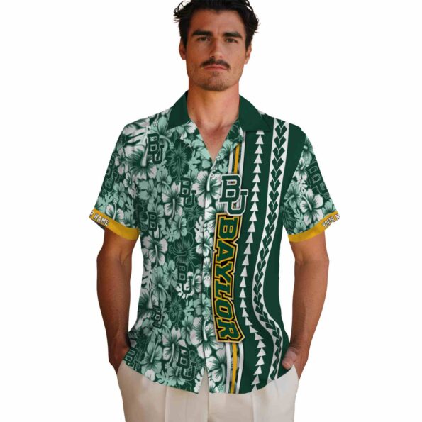 custom-baylor-bears-hibiscus-arrows-green-white-hawaiian-shirt-fashion-forward custom baylor bears hibiscus arrows green white hawaiian shirt fashion forward
