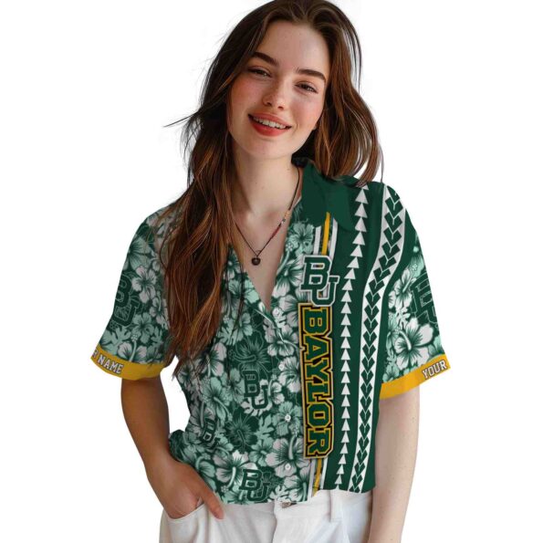 custom-baylor-bears-hibiscus-arrows-green-white-hawaiian-shirt-latest-model custom baylor bears hibiscus arrows green white hawaiian shirt latest model