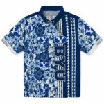 BYU Cougars Hawaiian Shirt - Custom Hibiscus Arrows Blue White 1 custom-byu-cougars-hibiscus-arrows-blue-white-hawaiian-shirt-best-selling