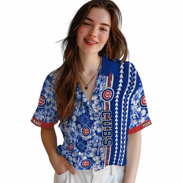 custom-chicago-cubs-hibiscus-arrows-blue-white-hawaiian-shirt-latest-model custom chicago cubs hibiscus arrows blue white hawaiian shirt latest model