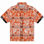 Cincinnati Bengals Hawaiian Shirt - Custom Tribal Stripes Orange White 1 custom-cincinnati-bengals-tribal-stripes-orange-white-hawaiian-shirt-best-selling