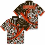 custom-cleveland-browns-floral-wave-brown-white-hawaiian-shirt-best-selling