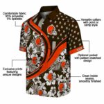 custom-cleveland-browns-floral-wave-brown-white-hawaiian-shirt-best-selling